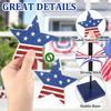 3PCS Veterans Day Table Decorations Rustic Patriotic 4th of July Tiered Tray Decor, Red White and Blue Decor Veterans Day
