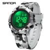 Sanda Youth Camouflage Luminous Multifunctional Waterproof Sports Watch