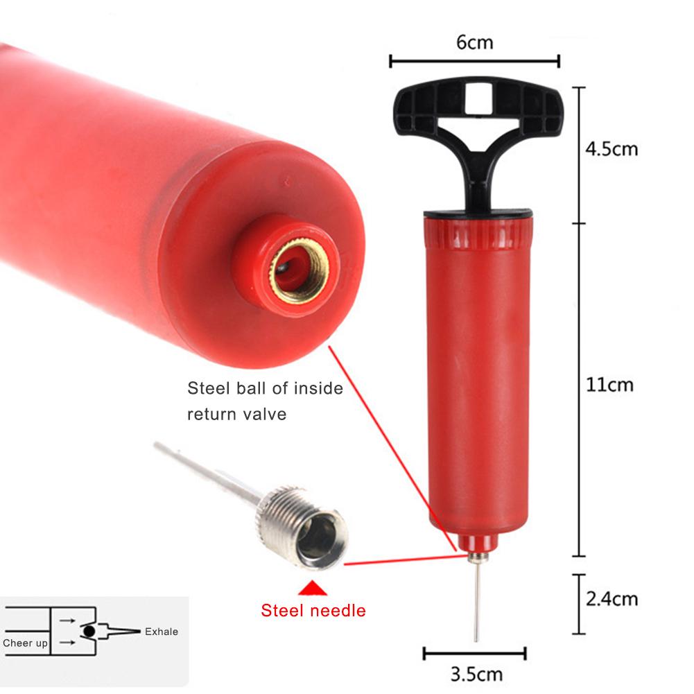 Eco-Friendly Plastic Ball Inflator - Durable Lightweight Compact Design, Easy To Operate, Portable for Inflating Basketball Foot