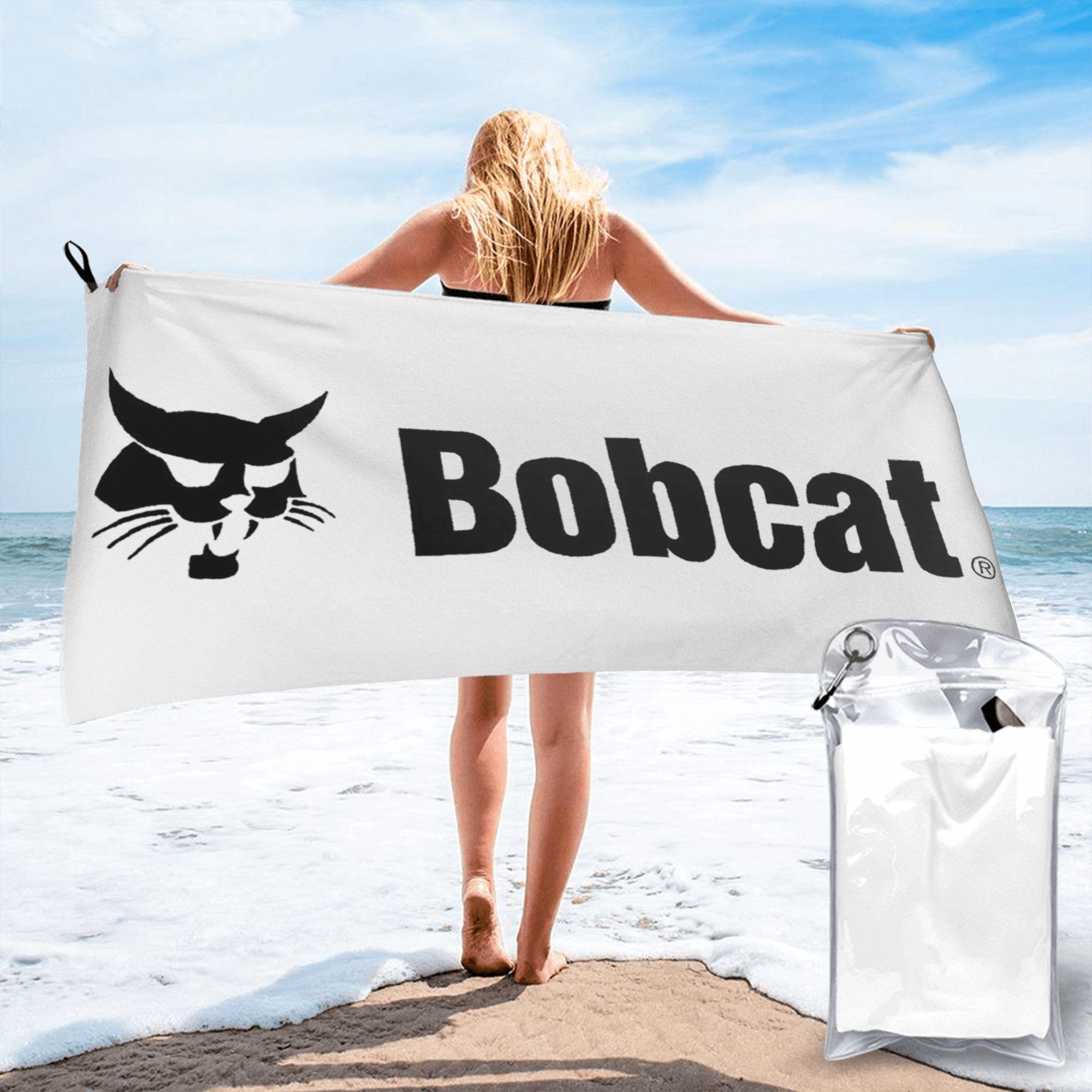 

Bobcat Logo Beach Towel Soft Microfiber Quick Dry Absorbent Quick Towels For Bath W40*H60(CM)