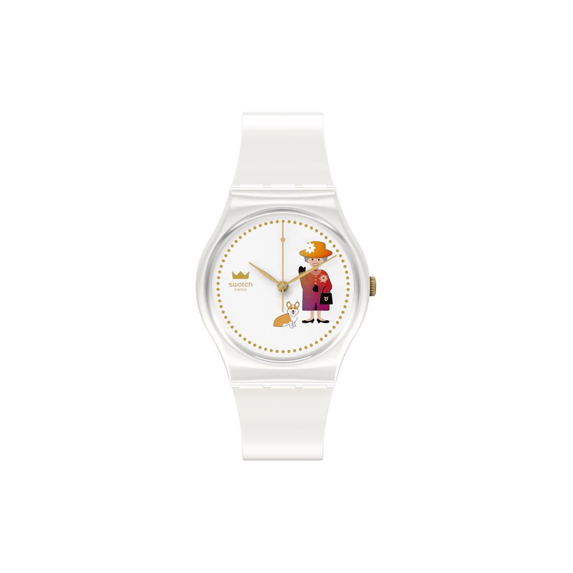 SWATCH Women s 34mm White Watch Gz711 Gz711 White Dial
