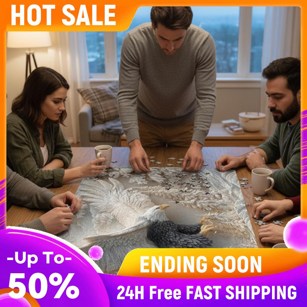 

1000PCS Carved Eagle Jigsaw Puzzle Hard Challenging Jigsaw Puzzles Impossible Bird Puzzle for Birthday Party Home Decor Gift China Mainland