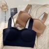 Women's Push - Up Wire - Free Anti - Sagging Bra with Side Support Seamless One - Piece Tank Style for Autumn and Winter