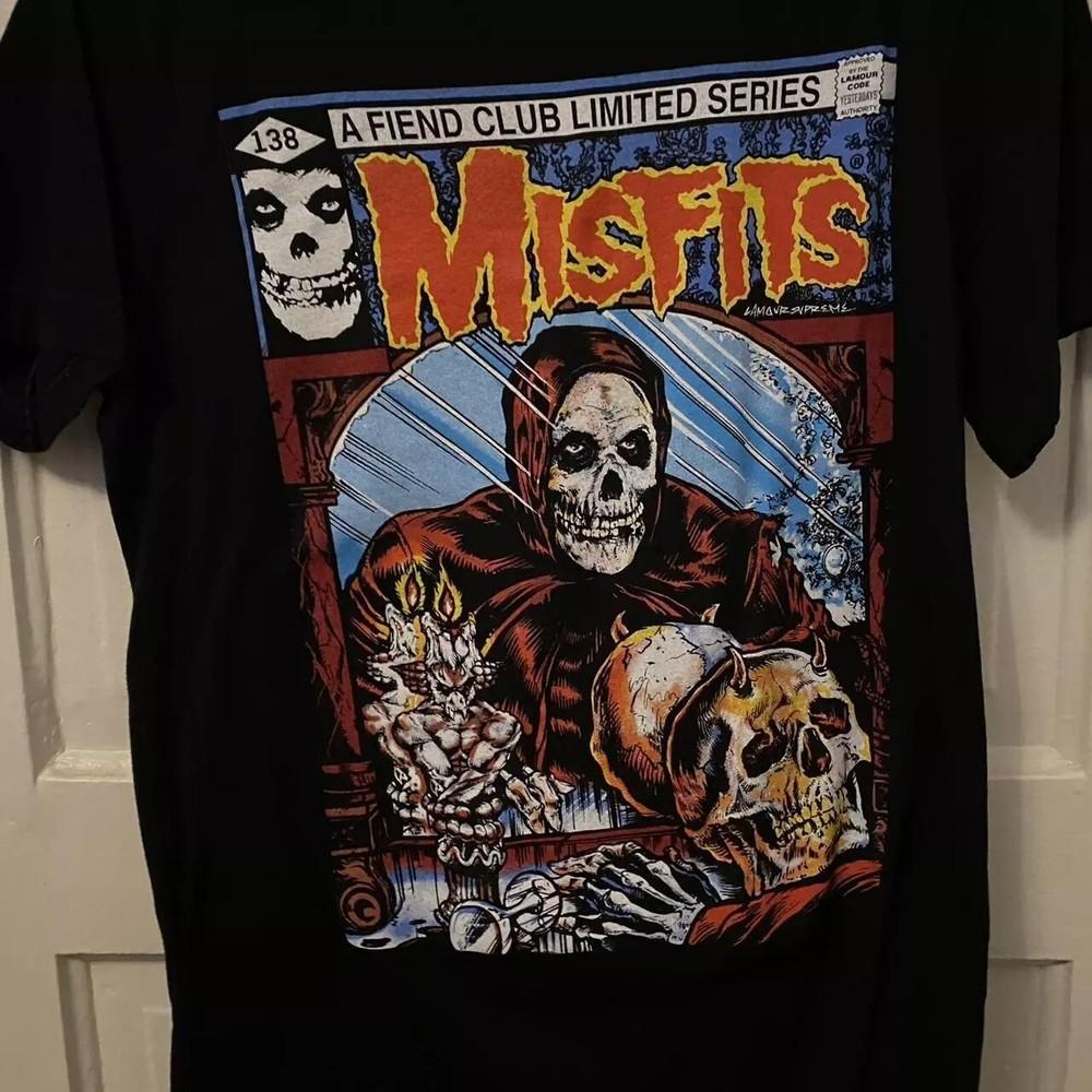 

90s Misfits Band Classic Style Black Unisex T shirt Reprint S5XL KH13546 Unisex T-Shirt S