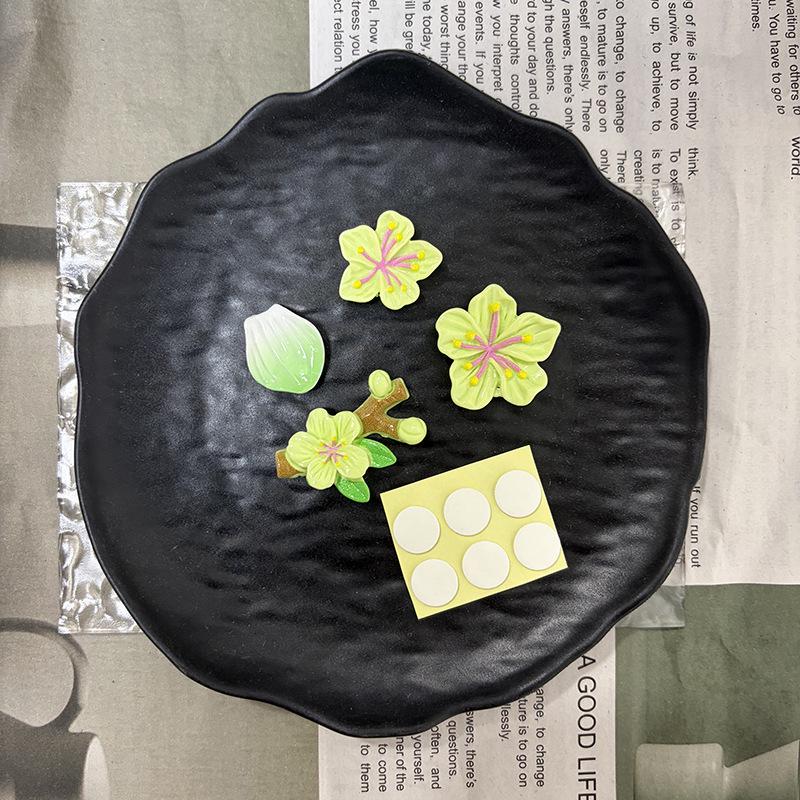 Peach Blossom 3D Car Sticker - Decorative Stereo Flowers for Electric Vehicles