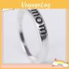 European And American Style Mom Mother Dad Ring Silver Plated Alloy Jewelry Wholesale Mother's Day Gift Accessories
