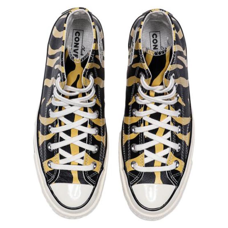 Converse 1970s Comfortable Casual High Top Canvas Shoes Unisex Yellow & Black