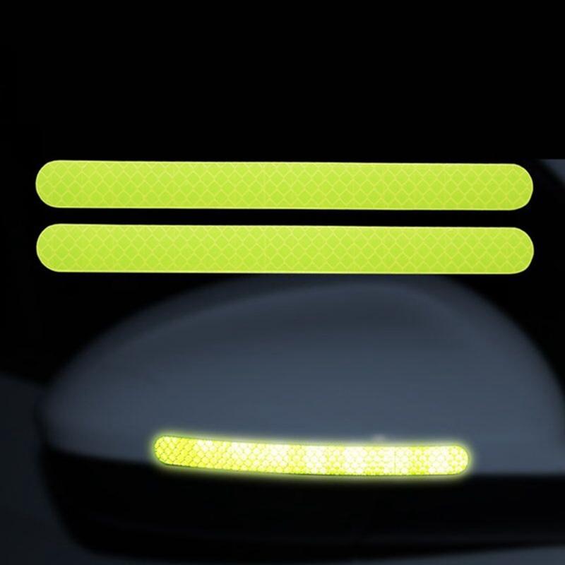 2Pcs/Set Car Reflector Sticker Multi-Color Automobile Rearview Mirror Reflective Strip Auto Exterior Protect Accessories