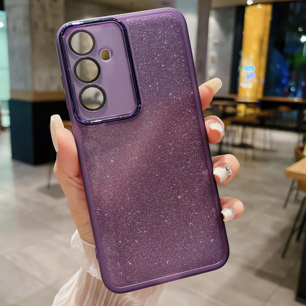 Applicable To Samsung S25ultra Simple Soft Case S23 Mobile Phone Case S22 Charm Eye S21 Glitter All-inclusive S20 Protective Case