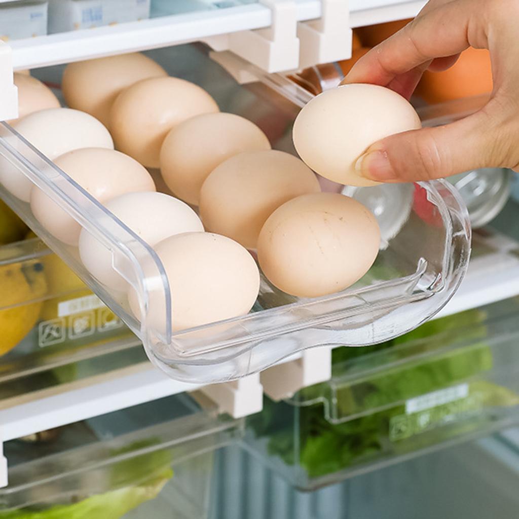Refrigerator Organizer Storage Box Container , Egg L