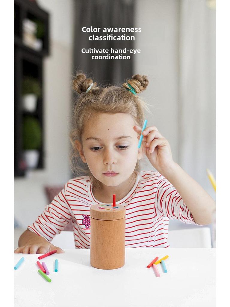 Montessori Color Classification Bucket Toy for Early Childhood Education