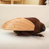 48cm Creative Simulated Insect Doll Plush Toy Stuffed Animal Soft Cicada Pillow Gifts for Boys Children Friends Prank Toys Decor