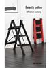 Folding Small Indoor Ladder: Multi-functional A-frame with Non-slip Steps, 2 or 3 Steps