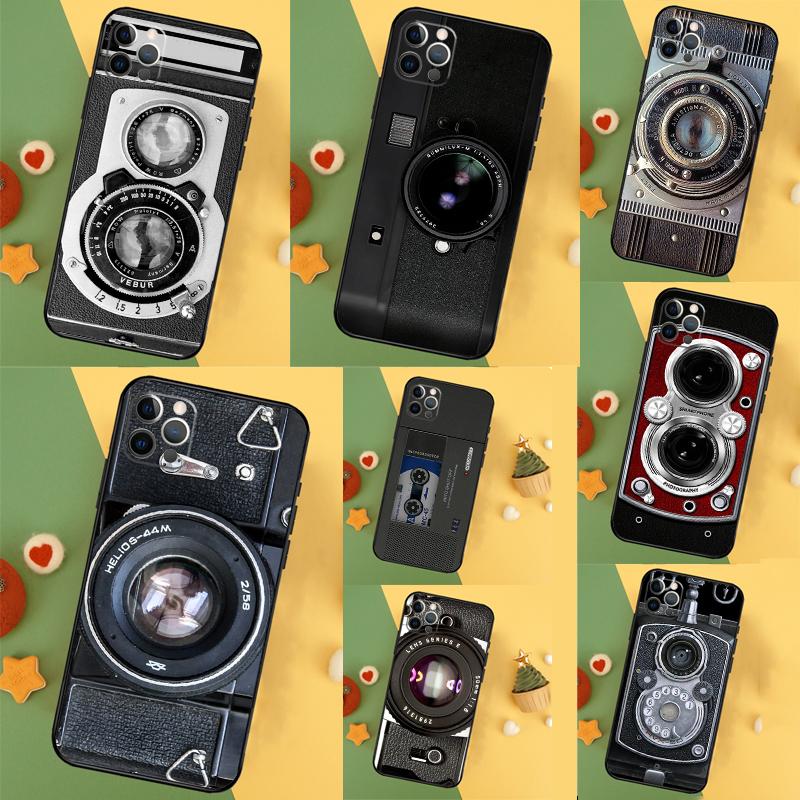 Retro Nostalgia Camera Case For Oppo A98 A78 A18 A38 A58 A5 A6 Pro A54 A74 A94 A17 A57 A80 A60 A40 A96 A76 A16 A15