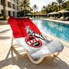FC Koln Print Beach Towel Design, Soft, Lightweight. for Home Bathroom, Spa, Pool, Yoga, Surfing, Camping, Gift for Family, Friend