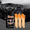 Pack Of 6 Soft Bristle Automotive Brushes Car Detailing Brush For Gentle Cleaning And Easy Storage NonSlip Handle Brush