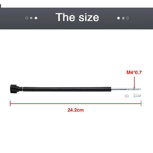 ZSDTRP 9.5"/13.25″/18.90" Idle Speed Screw for Keihin FCR Carburetor Tickover Screw