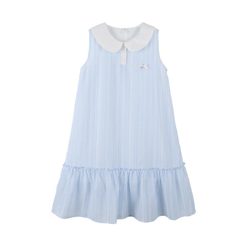 Girls' Doll Collar Ruffle A-line Dress