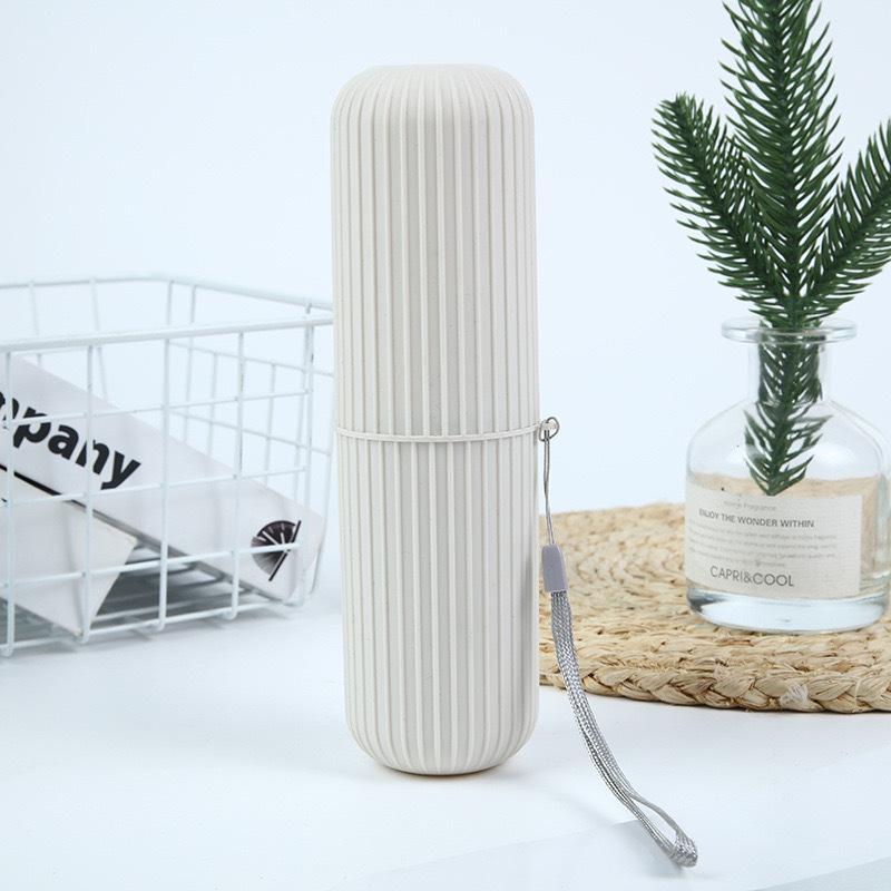 Portable Toothbrush & Toothpaste Storage Set - Travel Tooth Mug with Holder