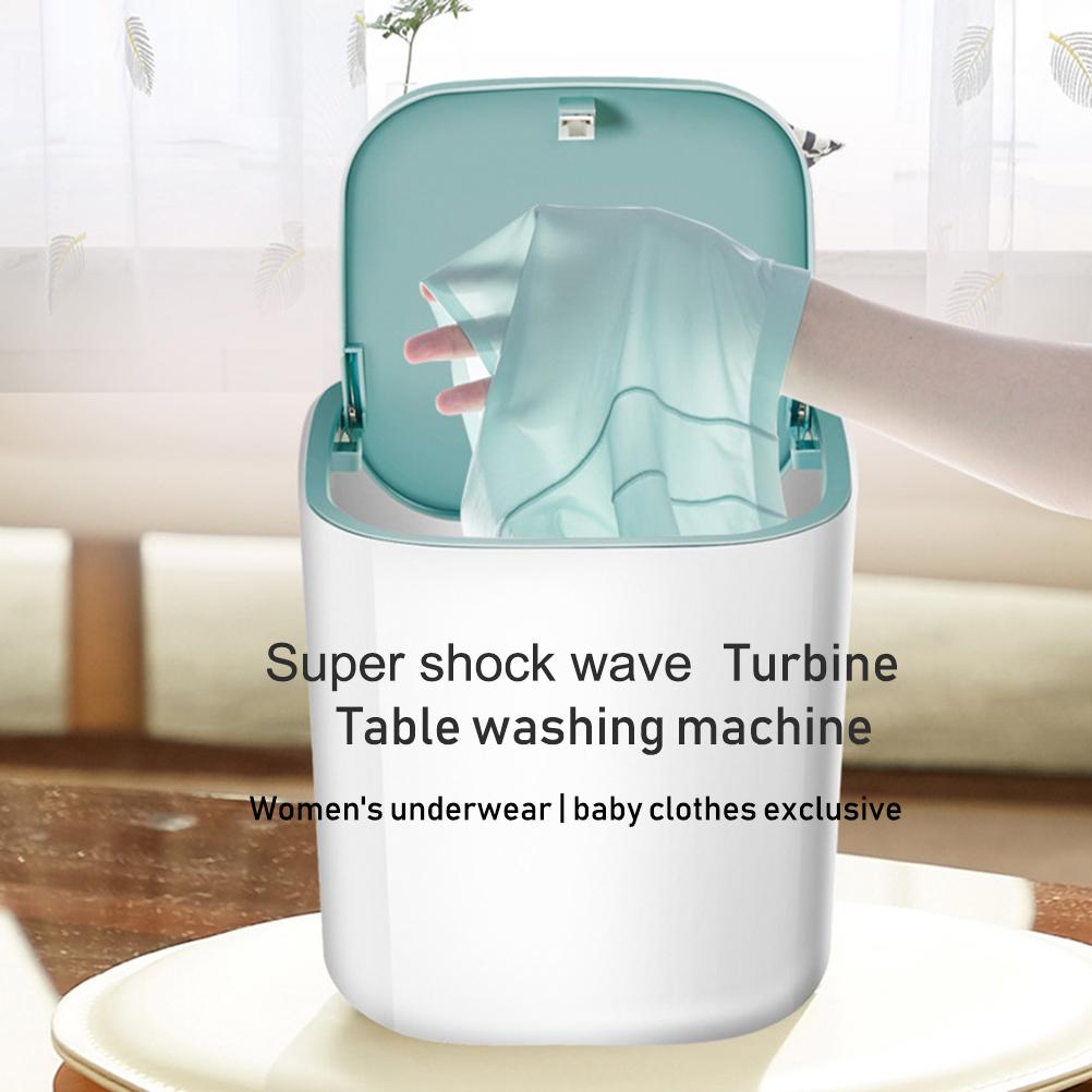 Ultrasonic Turbine Washing Machine Mini Turbo Portable Washing Machine for Underwear Baby Clothes