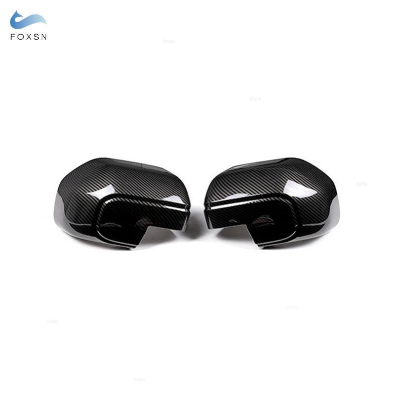 ABS Carbon Fiber Texture Car-styling Exterior Side Rearview Mirror Cap Cover Trim For Ford Maverick