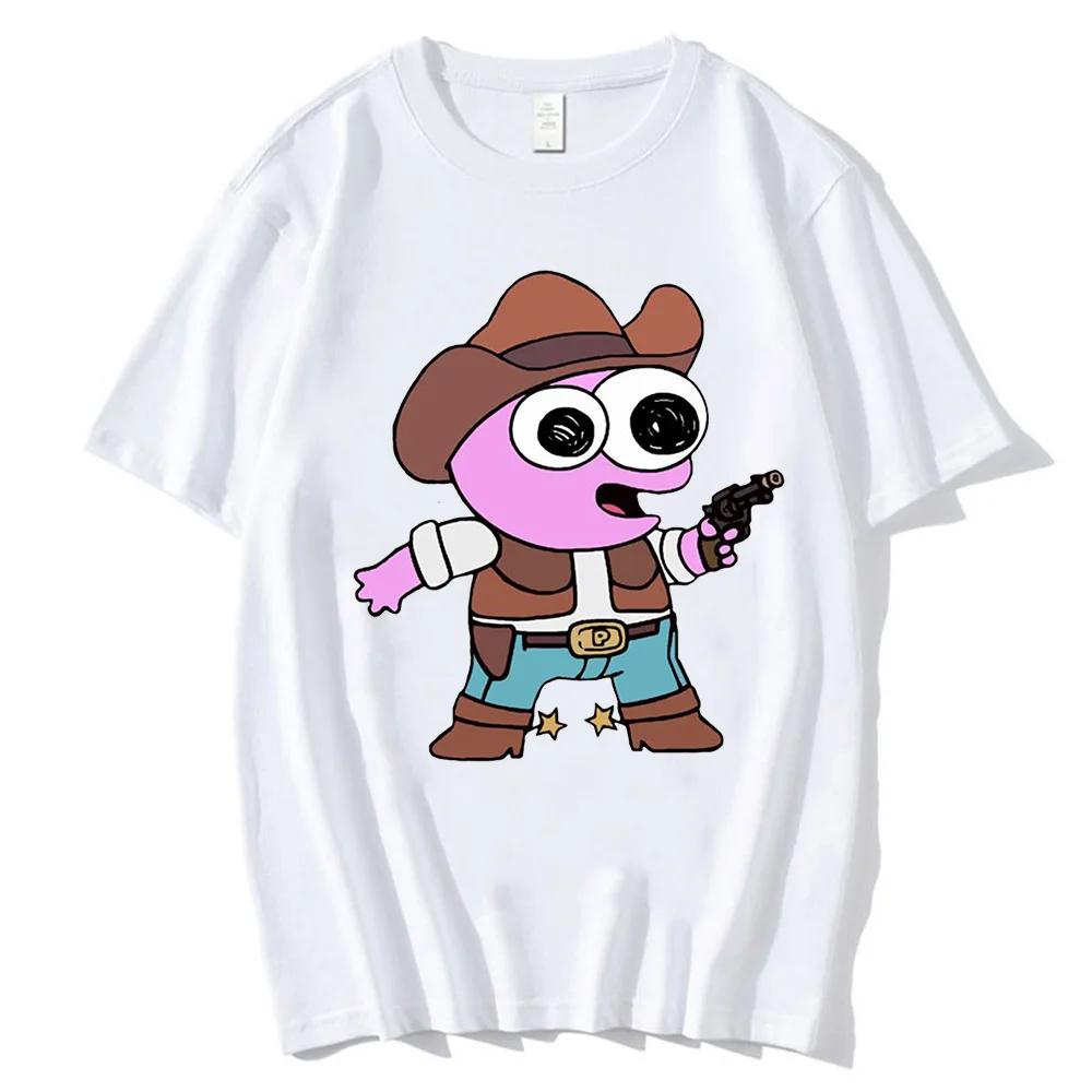 Smiling Friends Cartoon Print T-Shirts Sommer Frühling Baumwolle Herren T-Shirt Lustiger Grafikdruck T-Shirts Hohe Qualität T-Shirt
