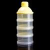 Dispensador de Leite em Pó 4 Camadas Multifuncional Portátil Dispensador de Leite em Pó para Bebê Recém-Nascido para Berçário