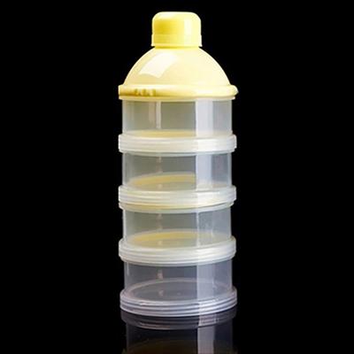Milk Powder Dispenser 4 Layers Multi-Function Portable Newborn Baby Milk Powder Dispenser for Nursery