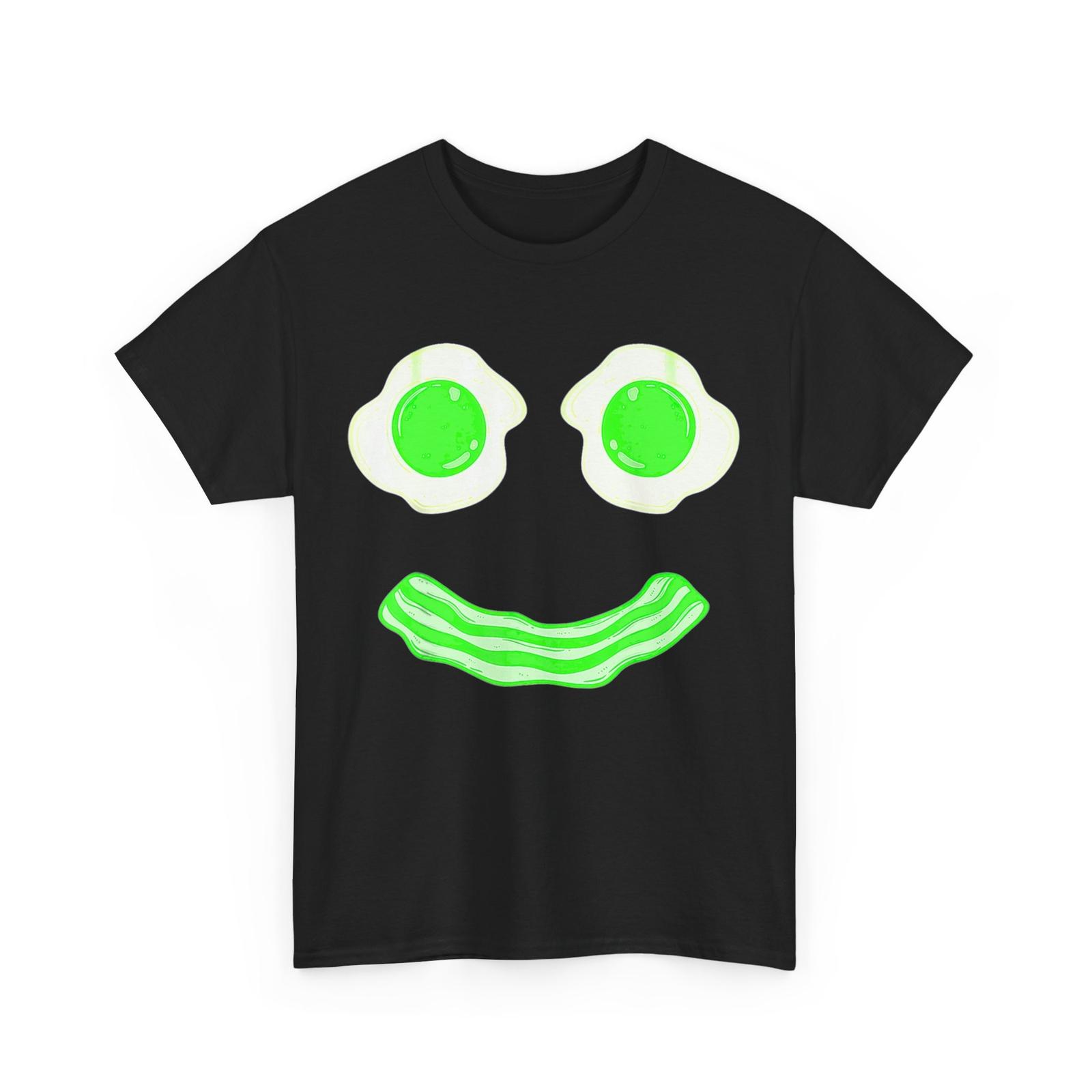 Green Eggs Smile Shirt, Brunch Breakfast Funny T-shirt XXL