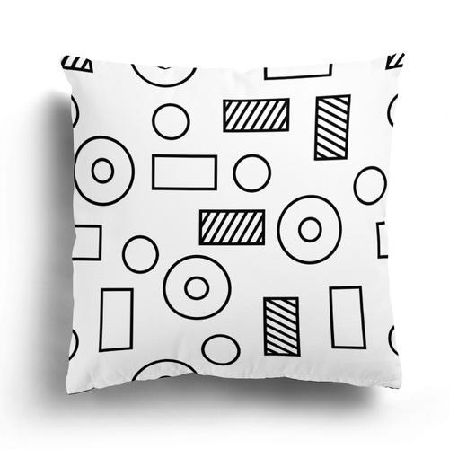 Nordic Black and White Simple Geometric Printing Pattern Cushion Cover Home Living Room Sofa Decoration Pillow Pillow Cover