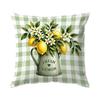 1pcs/4pcs Striped Lemon Cushions Pillowcase Polyester Cushion Cover Throw Pillow Pillowcover Home Car Sofa Decor