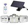 2021 Triple-Head Solar LED Wall Light with Motion Sensor for Outdoor Use