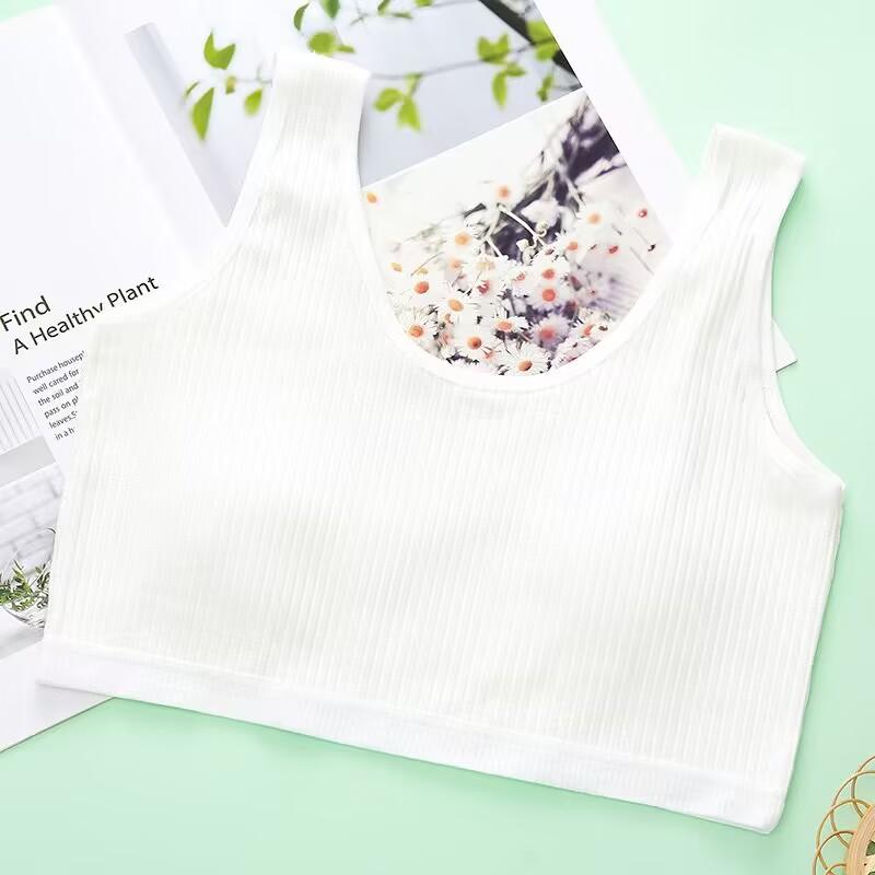 Girls Training Bra Kids Underwear Cotton Your Girls Vest Crop Top 8-14Y