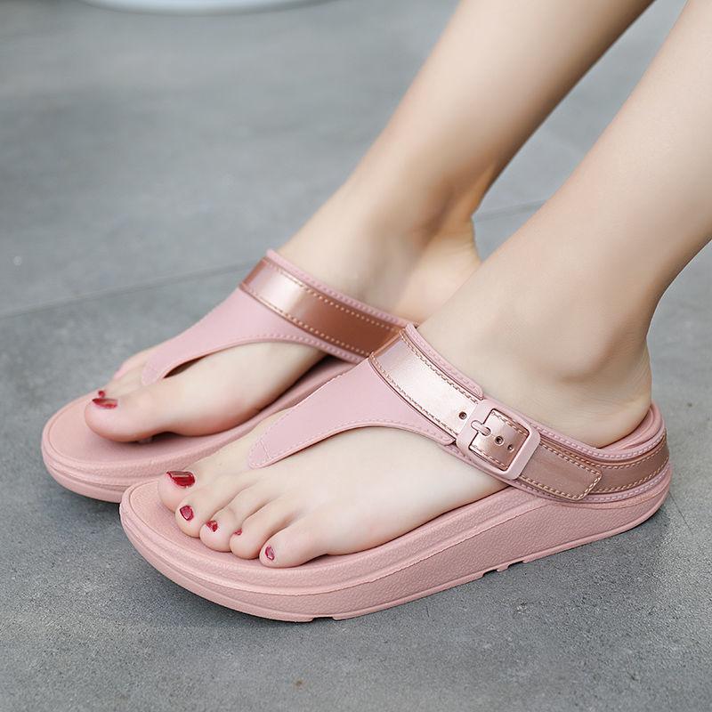 Comemore Flip Flops 2025 Summer New Platform Sandals Women Soft Sole Slippers Outdoor Indoor Beach Bathroom Sandal
