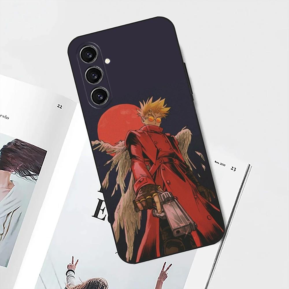 Cool Anime T-Trigun Phone Case For Samsung S25,S24,S21,S22,S23,S30,Ultra,S20,Plus,Fe,Lite,Note,10 Black Soft Shell