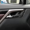AIRSPEED Interior Trim For Lexus RX350 RXH450 2016- Car Front Door Handle Real Carbon Fiber For LHD Stickers