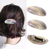Elegant Iridescent Oval Hair Clip for Women, Acrylic Non-slip Hair Barrette, Fashion Hair Accessory for Short Hair Daily Styling