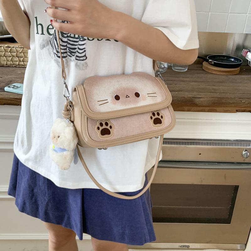 Summer Versatile Small Bag Women's New Cartoon High-end Single Shoulder Crossbody Small Square Bag