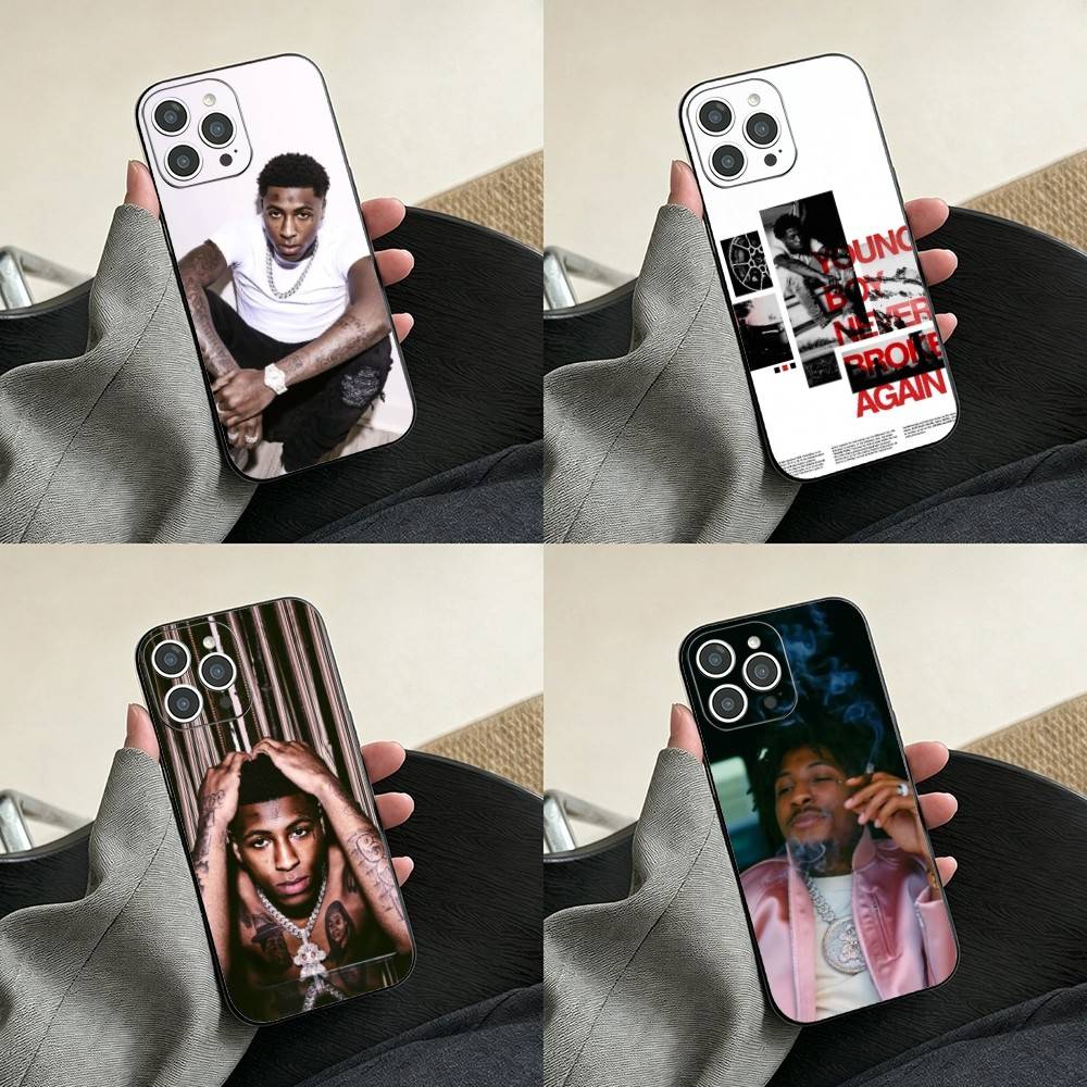Rapper YoungBoy Never Broke Again Handyhülle Für iPhone 17, 16,15,14,13,12,11 Plus,Pro Max, Andere Weiche Schwarze Hülle