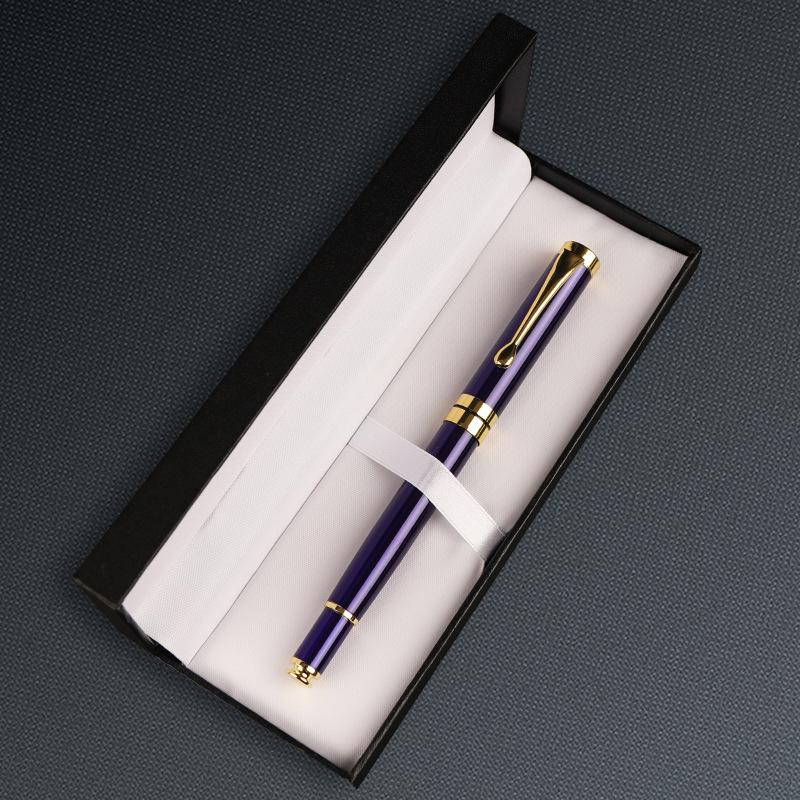 Metal Signature Pen, Five-Color Multi-Choice Business Gift Pen, Grand Opening Celebration Ballpoint Pen Gift Box, Water-Based Pen Set Gift