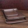 10 12 13 15 Inches 2.5cm Height Shallow Rectangle Heavy Thick Golden Nonstick Carbon Steel Baking Pan Cookie Holder Oven Tray