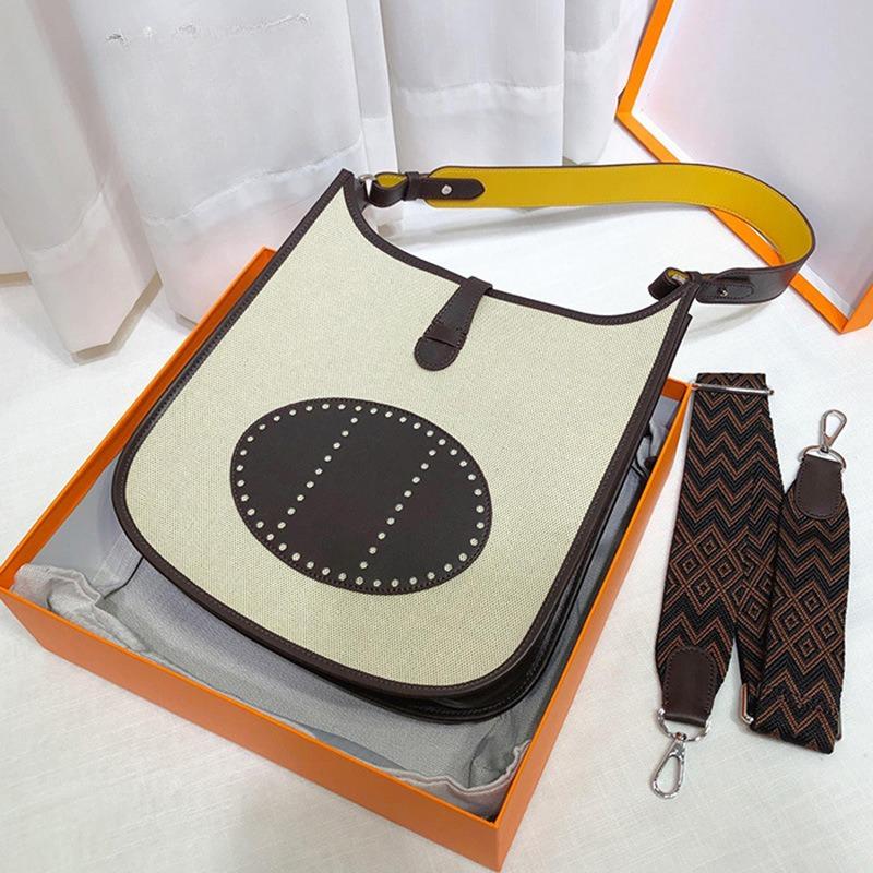 Retro bag, bucket bag, vegetable-tanned cowhide patchwork genuine leather women's bag, versatile for commuting, single-shoulder crossbody bag