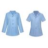 Uniformă de Bucătar Rever Mânecă Scurtă Închidere cu Nasturi Frontali Unisex Îmbrăcăminte de Bucătar Material Moale Buzunare Duble cu Petec Cămașă Profesională Îmbrăcăminte de Lucru pentru Asistenți Medicali
