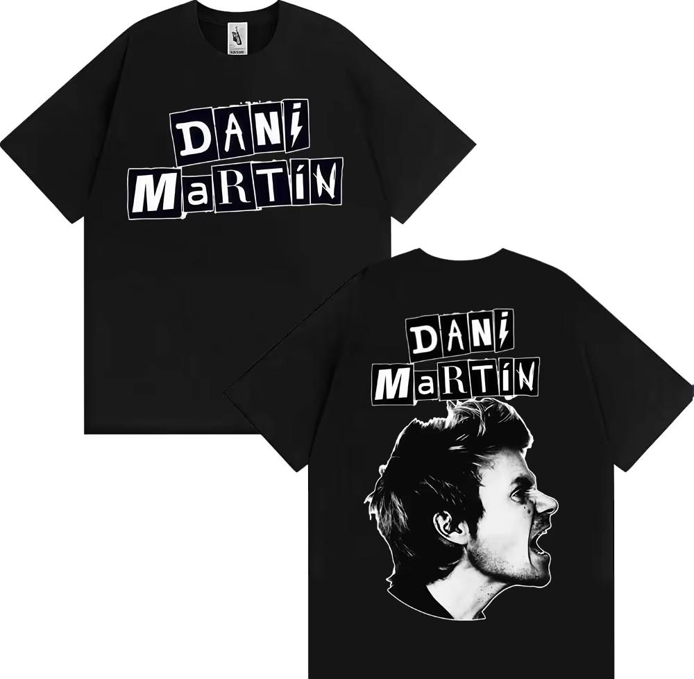 

Dani Martin Gira 25 Ptos Años 2026 Merch Tshirts Men Fashion Casual High Quality T Shirt Hip Hop Style Streetwear cotton Top M