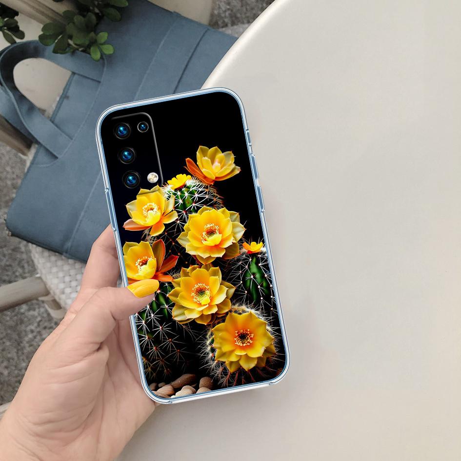 

Акварельные Кактусы Мягкий Прозрачный Чехол для Телефона для Samsung Galaxy A04 A04S A14 A23 A34 A54 M23 M33 M52 M53 Galaxy A34 5G