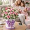 5 Stück Kreative Romantische LIEBE Schleifen Dekoration Handgemacht Einfarbige Schleife Blume Verpackung EVA Riesiges Band Binden Muttertag
