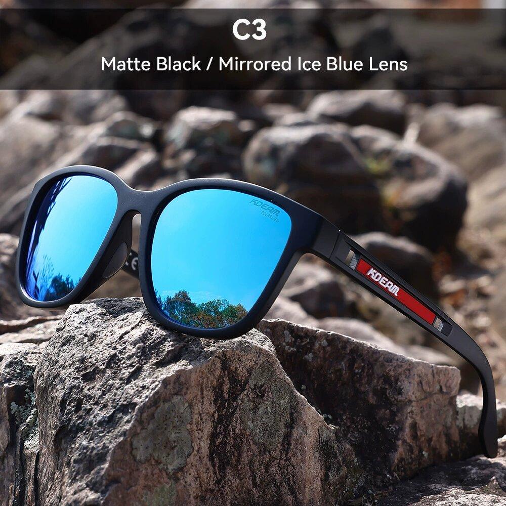 New KDEAM Brand Vintage Round Polarized Sunglasses For Men Unisex Size Steampunk TR90 Sun Glasses Travel Women Party Shades