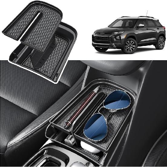 2021-2025 2026 Chevy Trailblazer Center Console Organizer for Chevy Trailblazer (LT/LS/ACTIV/RS), Durable ABS Plastic&Anti-slip Rubber 2025 for Chevy Trailblazer (Do