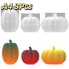 1/3Pcs Pumpkin Scented Candle Silicone Mold Diy Candle Making Handmade Autumn Theme Plant Resin Halloween Thanksgiving Decor