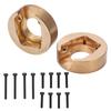 1Pair Brass Counterweight Wheel Rim Internal Counterweight for Absima Sherpa 1 10 Climbing Car Upgrade Parts